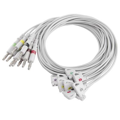 China P-Hilips Trim ECG Leadwires 989803129161 IEC 4.0 Banana Ekg Leadwire for sale