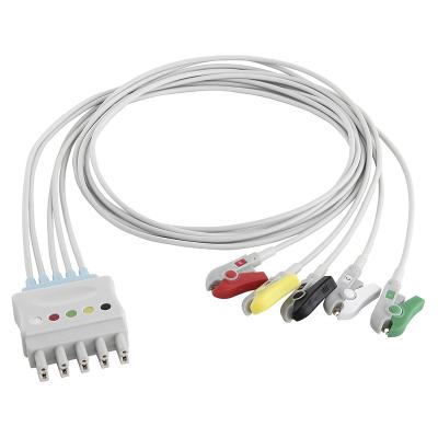 Китай IEC кабеля руководства подводящих проводов 6 Philips M1625A 989803104521 ECG закрепляет MP 20 IntelliVue MX800 продается