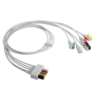 China Leadwires de Mindray Datascope ECG 0012-00-1514-03 5 alambre de ventaja del clip ECG del capturador de la ventaja en venta