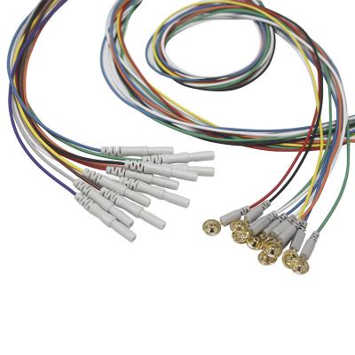 China Ruído 1,5 dos elétrodos do EEG chapeado com o ruído do ouro 1,5 elétrodos dos Leadwires do EEG à venda