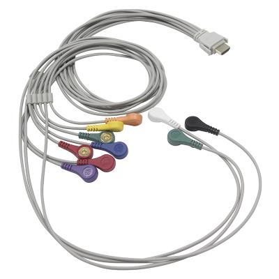China Vasomedical Biocare Holter ECG Cable and Leadwires 10 leads cable à venda