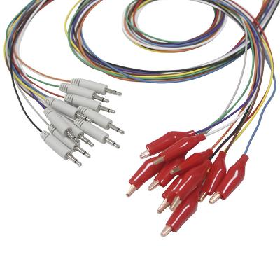 China Grabber da tomada do tampão 3,5 dos elétrodos do EEG mono com o elétrodo exterior macio dos Leadwires do EMS do EEG de Shell Plated Gold à venda