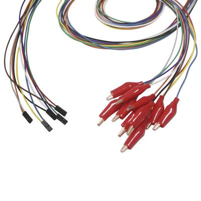 中国 DuPont 2 Pin Plug Grabber with soft outer shell EEG Electrodes Leadwires Plated gold EEG Lead wire Electrode 販売のため