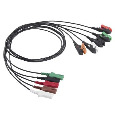 中国 LL Style Radio Translucent Wire Radiaotransparent ECG Leadwires 5 Lead X-Ray ECG Radiotranslucent Cable and Leadwires 販売のため