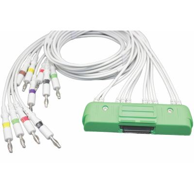 China Nihon Kohden Japan BR-911D ECG-9320 ECG-9522P Cardiofax V 1550K EKG Cable NK 10Lead IEC Banana 4.0 for sale