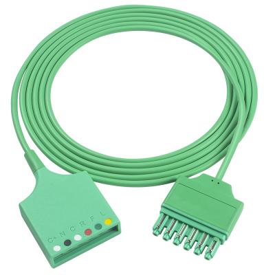 China Siemens Draeger MS16256 6Lead ECG Trunk Adapter Cable Drager ECG Extension Trunk Cable Single Pin Connector for sale