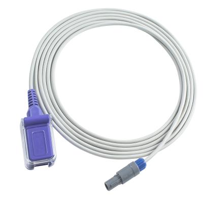 China Edan SpO2 Sensor Probe Cable 7Pin To DB9 -01.57.471068-11 SpO2 Adapter Extension Cable for sale