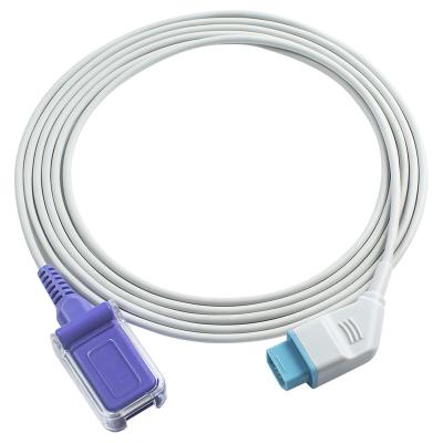 China Nihon Kohden JL-650P N-ellcor Oxi-max SpO2 Sensor cable 14Pin SpO2 Adapter extension Cable for sale