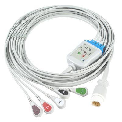 China P-Hilips ECG Cables And Leadwires 12pin 5 Lead M1975A ECG Cable for sale