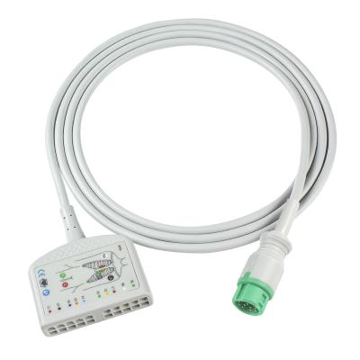 China De Kabel van het Kabel 0010-30-42721 12 Pin Pediatric electrocardiogram van de Mindrayecg Boomstam Te koop