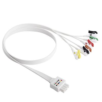 China Nihon Kohden Compatible disposable ECG Leadwire DLP-06-BF-MXAN-0100 for sale