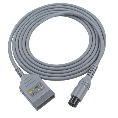 China IVY Biomedical 590478 ECG Trunck Cable 4 Lead AHA 3.0Meters ECG Cable for sale