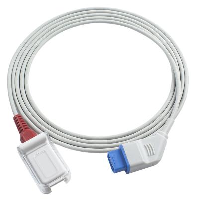 China Nihon Kohden 3984 for M-asi-mo SpO2 Probe Cable 14Pin To LNCS SpO2 Adapter Cable for sale