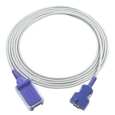 China N-ellcor Spo2 Cable DOC-10 14Pin To DB9 SpO2 Extension Cable 3.0M TPU for sale