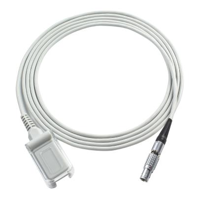 China GE Hellige SpO2 Sensor Cable Ohmeda Tech 7Pin to DB9 Cable for sale