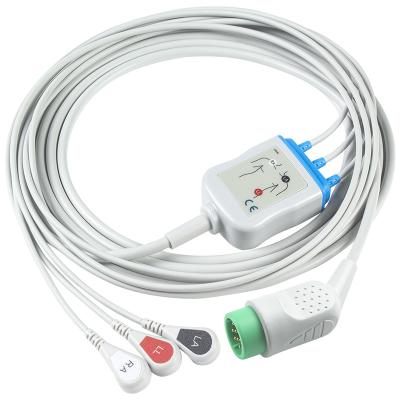 China For Stryker > Med-tronics > Physio Control Compatible Direct-Connect ECG Cable and leadwires  - 11110-000029 for sale