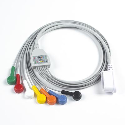 中国 GE Seer 1000 Holter Cable 7 Lead IEC Snap 2104813-001 販売のため
