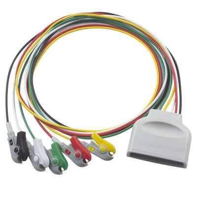中国 P-hilips MX40 Telemetry ECG Leadwires Patient cable 5 Lead ECG Leadwire IEC Grabber Clip 989803171931 販売のため
