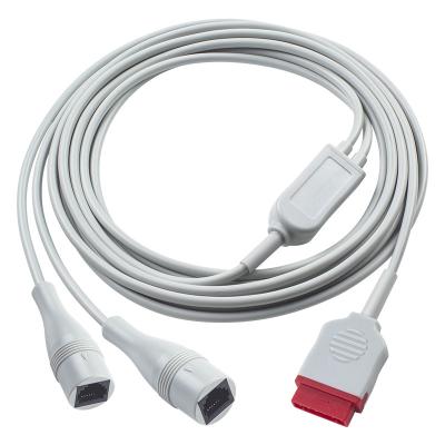 China GE IBP Adapter Cable 2*Ph-Ilips 4pin IBP Extension Cable 350cm For Clinics  / Hospital for sale
