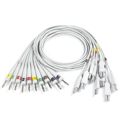 Chine Compatible A-661-902-079 Norav Quark C12x Diagnostic ECG 12 lead stress testing Cosmed ECG with patient cable à vendre