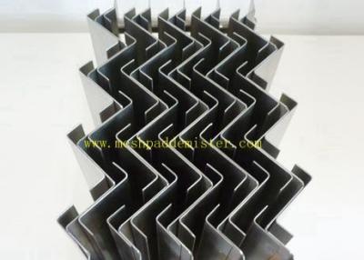 China 316l Vane Plate Wire Mesh Mist Eliminator With Custom Hooks / Frames for sale