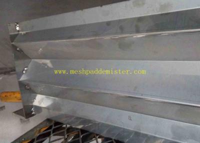China SS316L Vane Plate Droplet Separator Mist Eliminator 1mm Thickness Corrugated Plate for sale