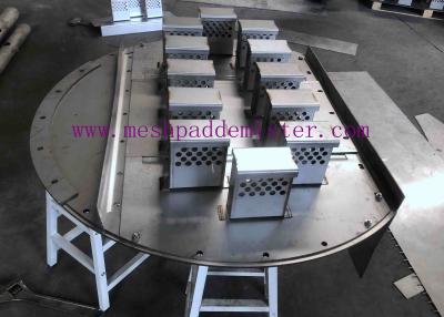 China 316l Plate 900mm Air Jet Distillation Tower Trays With Liquid Downcomer for sale
