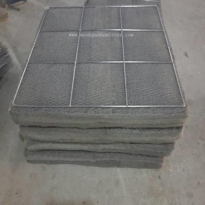 China 1000mmx1000mm Demister Pad Screen Grids And Plate Edge Ss304 No Sections for sale