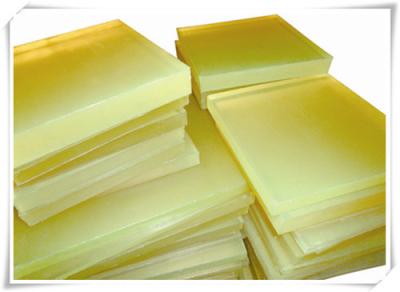 China Yellow Color Polyurethane Rubber Sheet Custom Polyurethane Parts Abrasion Resistance for sale