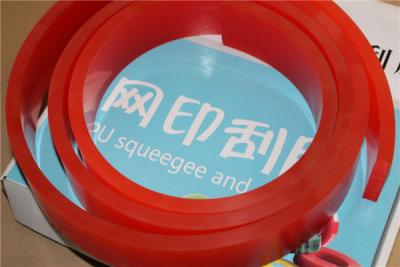 China Gum Rubber Red Screen Printing Squeegee Solvent Ink Solvent Resistance for sale