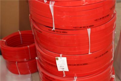 Chine Ceinture rouge du polyuréthane V à haute résistance et de larme de force pour le transport de tuiles de plancher et de toit de convoyeur à vendre