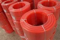 Chine La dureté orange 90A de couleur lissent la ceinture ronde de polyuréthane pour la transmission industrielle à vendre