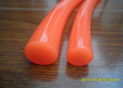 China Polyurethane PU orange smooth round belt / High tensile strength Polyurethane Round Belt for sale