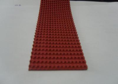 China Conveying industrial Red Rubber Corrugated belt on Top Super Grip Belt Type A-13,B-17,C-22 for sale