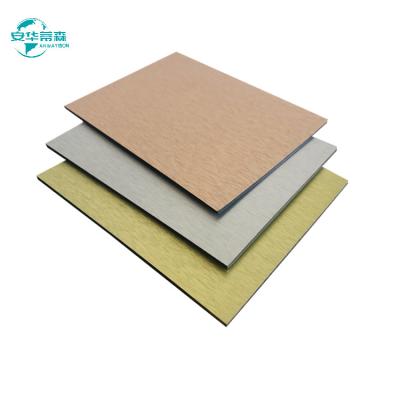 China A3003 Series Alucobond Brushed Aluminium Composite Sheet Exterior Wall Cladding for sale