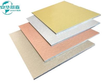 China High Gloss  Brushed Aluminium Composite Panel 2440mm Acp Mirror Sheet  3mm 4mm for sale