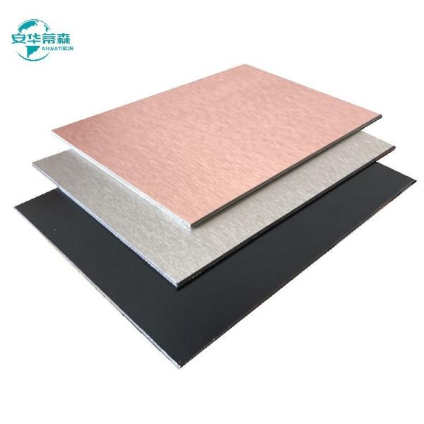Quality Aluminum Composite Brushed ACP Corrosion Resistant Glossy Acp Sheets 2440mm for sale