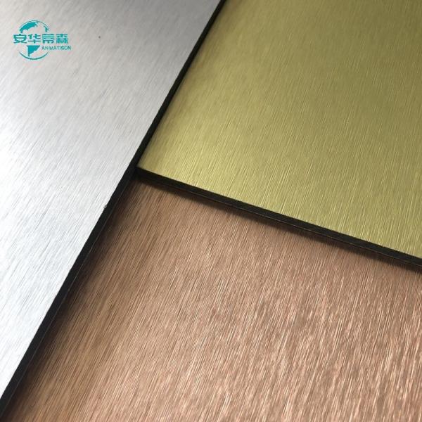 Quality Aluminum Composite Brushed ACP Corrosion Resistant Glossy Acp Sheets 2440mm for sale