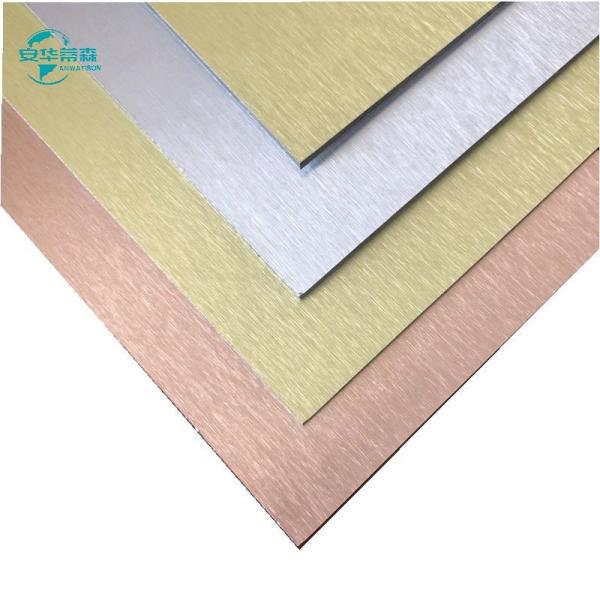 Quality High Gloss Brushed ACP Exterior Aluminium Cladding 2440mm Length 1220mm Width for sale