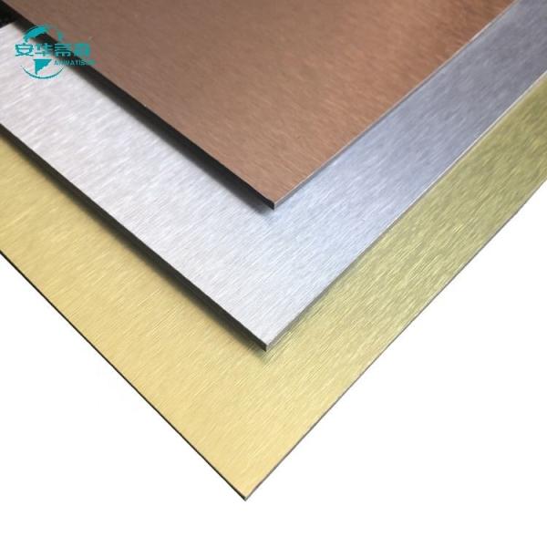 Quality Building Materials Brushed ACP Exterior Sheet Cladding Anti Rust for sale