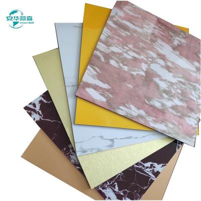 China House Construction Marble ACP 1220x2440mm Building Materials Aluminum Composite Sheet for sale