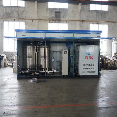 China Water Heated Emulsifying Machine , Container Loading Emulsion Bitumen Plant for sale