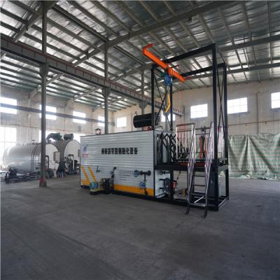 China Double Heating Bitumen Drum Decanter Container Loading With Electric Hoist Drum Lifting for sale