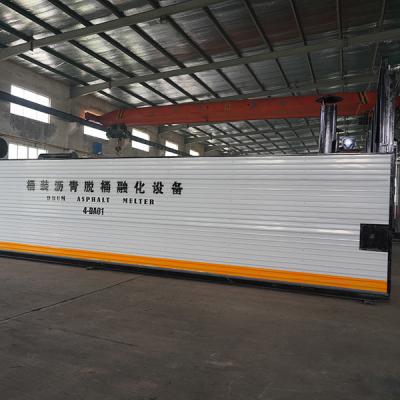 China Steel Plate Flue Heating And Thermal Oil Coils Heating Drum Asphalt Melter for sale