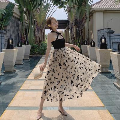 China Halter Neck A Line Womens Vacation Dresses for sale