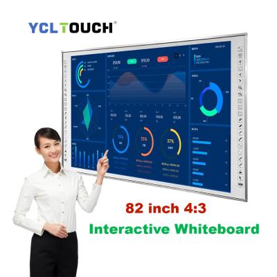 China 82 Inch IR Interactive Whiteboard Finger Touch For Smart Classroom for sale