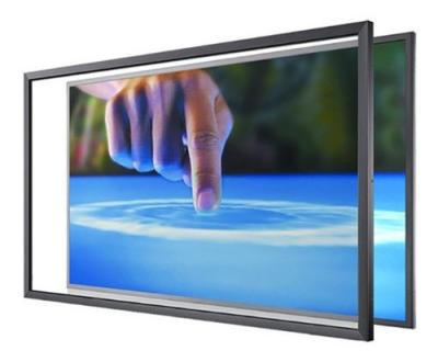 China Ycltouch IR Multi Touch Screen Frame 43 Inch Touch Screen Overlay For School CC Certified for sale