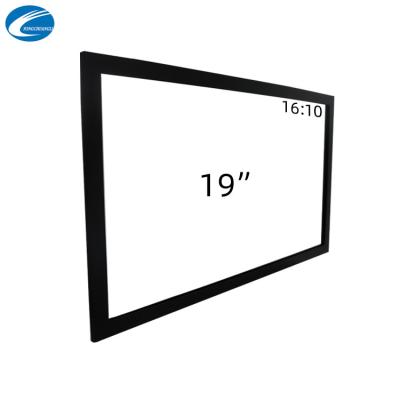 China IR Touch Bezel 19 Touch Screen Overlay Kit With Glass 10 Points for sale