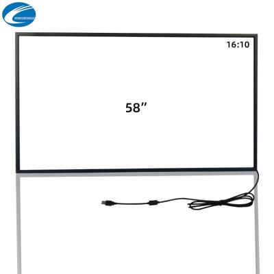 China 58 Inch IR Touch Screen Aluminum Material Multi Point Touch USB Interface for sale