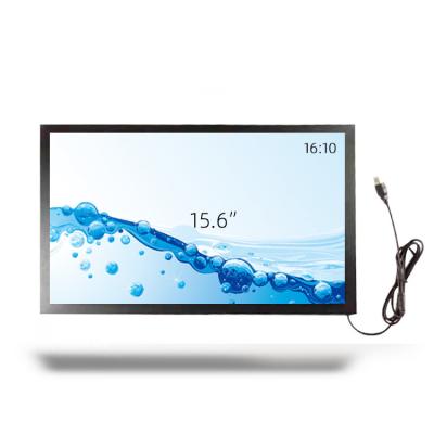 China 10 Points 15.6 inch Touch Screen Overlay USB Power With Glass for sale